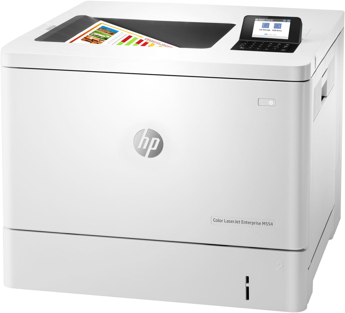Impresora Hp laser color laserjet enterprise m554dn a4 · 35ppm · 1GB · USB · red · duplex impresion