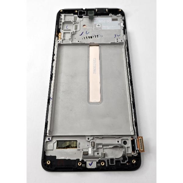 Pantalla lcd para Samsung Galaxy M52 5G SM-M526B GH82-27091A mas tactil negro mas marco negro Service Pack
