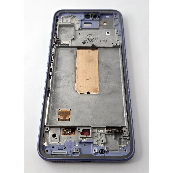 Pantalla lcd para Samsung Galaxy A54 5G A546B GH82-31232D mas tactil negro mas marco violeta Service Pack