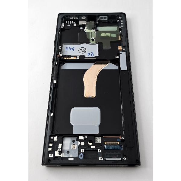Pantalla lcd para Samsung Galaxy S22 Ultra SM-S908B GH82-27488E mas tactil negro mas marco phantom Grafito Service