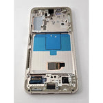 Pantalla lcd para Samsung Galaxy S22 SM-S901 GH82-27520F mas tactil negro mas marco violeta Service Pack