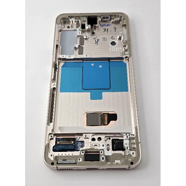 Pantalla lcd para Samsung Galaxy S22 SM-S901 GH82-27520F mas tactil negro mas marco violeta Service Pack
