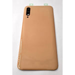 Tapa trasera o tapa bateria naranja para Samsung Galaxy A50 A505 con cubierta de camara