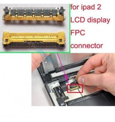 Conector FPC lcd para iPad 2ª Generation 2011 A1395 Wifi A1396 GSM calidad premium