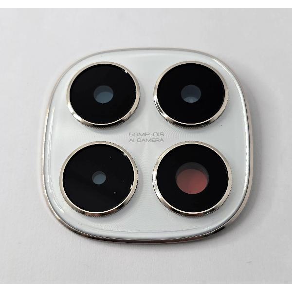 Cristal de camara para Xiaomi Poco X7 5G con marco plata calidad premium