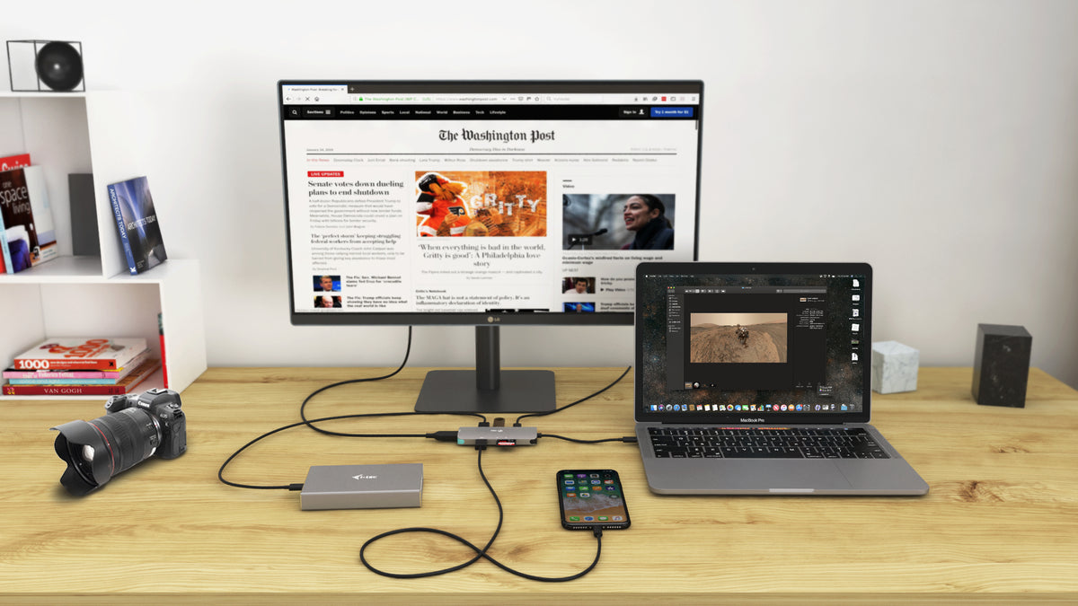 Docking station i - tec USB - c + power delivery 100w diseño nano