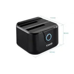 Docking Station para Discos Duros TooQ TQDS-802B - PixelPlaza