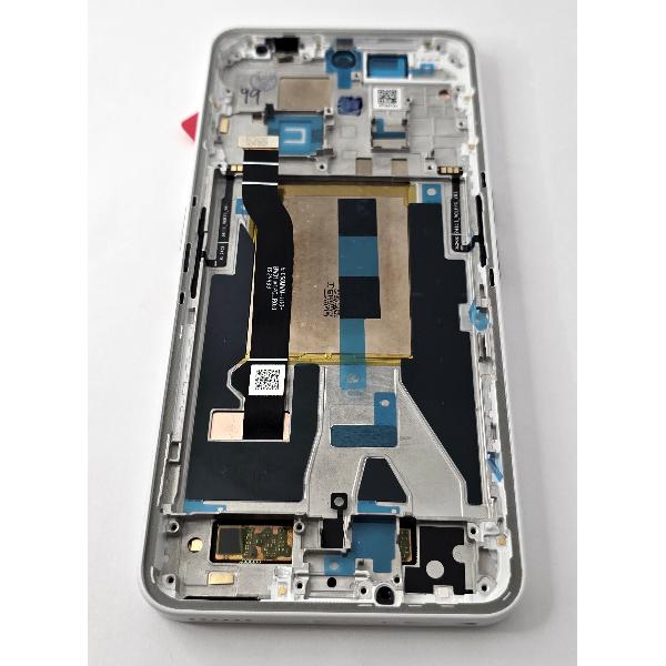 Pantalla lcd para Nothing Phone 3A 5G mas tactil negro con marco blanco calidad premium