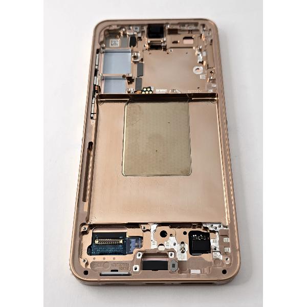 Pantalla lcd para Samsung Galaxy S24 5G S921 mas tactil negro con marco naranja ensamblado GH82-33287G Service Pack