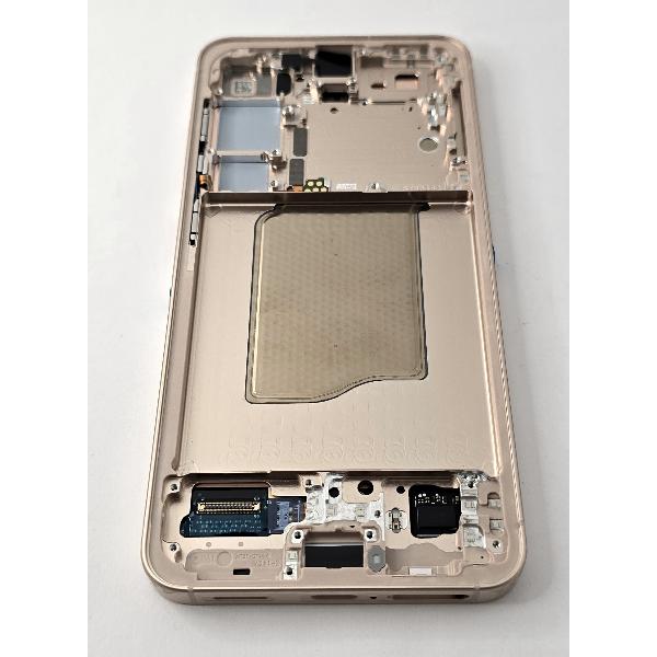 Pantalla lcd para Samsung Galaxy S25 5G S931 mas tactil negro con marco rosa ensamblado GH82-36329G Service Pack