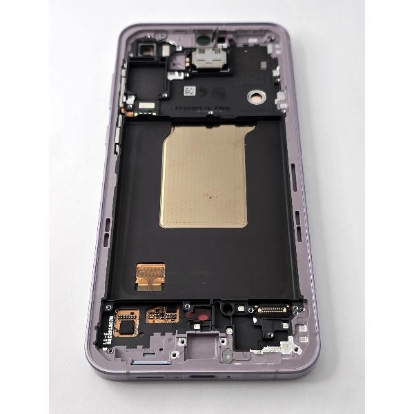 Pantalla lcd para Samsung Galaxy A55 A556 mas tactil negro con marco lavanda ensamblado GH82-34305C Service Pack