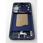 Pantalla lcd para Samsung Galaxy S25 5G S931 tactil negro marco azul oscuro ensamblado GH82-36329D Service Pack