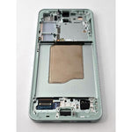 Pantalla lcd para Samsung Galaxy S25 5G S931 mas tactil negro marco verde ensamblado GH82-36329I Service Pack