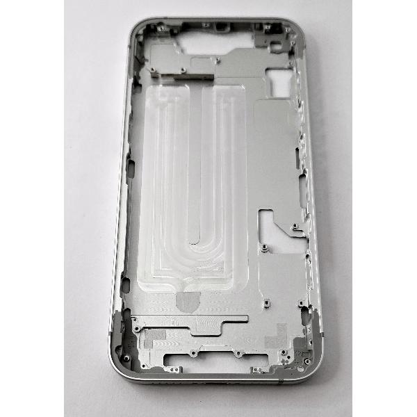Carcasa o marco central blanco para iPhone 16E A3212 A3409 A3410 A3408 con botones laterales