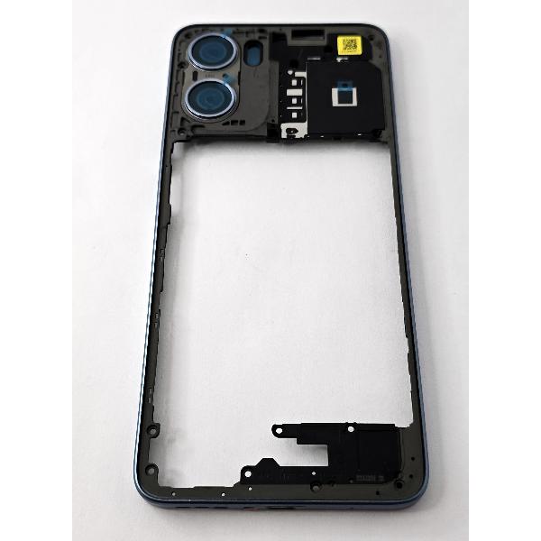 Carcasa o marco central azul para Motorola Moto G05