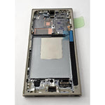 Pantalla lcd para Samsung Galaxy S24 Ultra SM-S928B tactil negro marco amarillo ensamblado GH82-33396C Service Pack