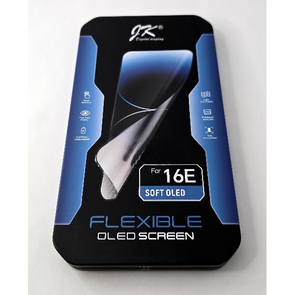 Pantalla LCD para iPhone 16E mas tactil negro JK-YU0600-E4 calidad Soft Oled