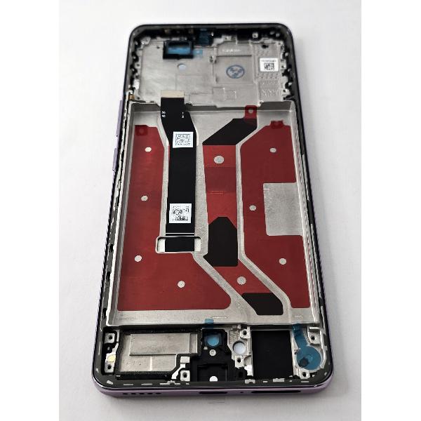 Pantalla lcd para Huawei Honor Magic 7 Lite 5G mas tactil negro con marco rosa compatible TFT