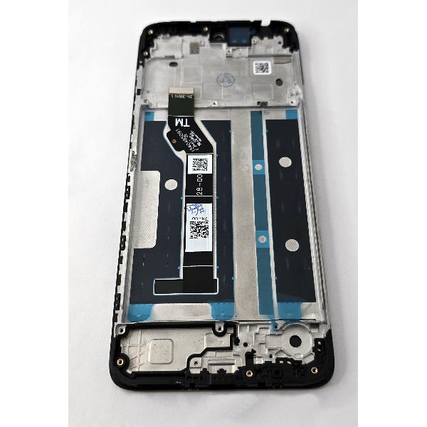 Pantalla lcd para Motorola Moto E15 mas tactil negro con marco negro calidad premium