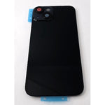 Tapa trasera o tapa bateria negra para iPhone 14 con cubierta de camara compatible sin logotipo version europea
