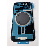 Tapa trasera o tapa bateria negra para iPhone 14 con cubierta de camara compatible sin logotipo version europea