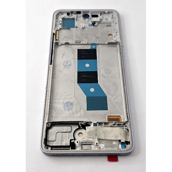 Pantalla lcd para Xiaomi Poco M7 Pro 5G mas tactil negro con marco morado compatible Oled