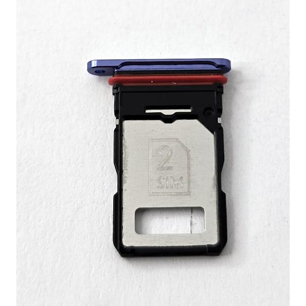 Soporte o bandeja sim morado Dual sim para Motorola Edge 50 Pro calidad premium