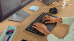 Teclado logitech wave keys bluetooth negro