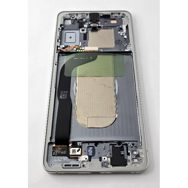 Pantalla lcd para Samsung Galaxy S25 Edge SM-S937B mas tactil negro con marco plata GH82-37224A Service Pack