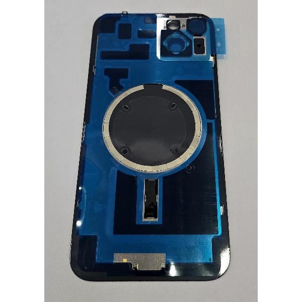 Tapa trasera o tapa bateria negra para iPhone 14 Plus con cubierta de camara compatible sin logo version europea
