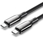 Cable USB 2.0 Tipo-C 5A 100W Vention CTKBAV/ USB Tipo-C Macho - USB Tipo-C Macho/ Hasta 100W/ 480Mbps/ 1.2m/ Negro - PixelPlaza