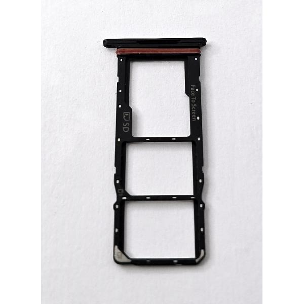 Soporte o bandeja sim negra Dual sim para ZTE Blade A75 4G calidad premium