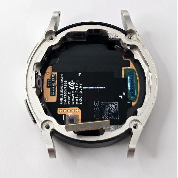 Pantalla lcd para Samsung Galaxy Watch 6 40mm R930 R935 mas tacil negro con marco plata calidad premium