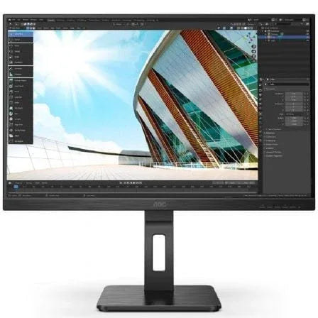 Monitor Profesional AOC 27P2Q 27"/ Full HD/ Multimedia/ Regulable en altura/ Negro - PixelPlaza