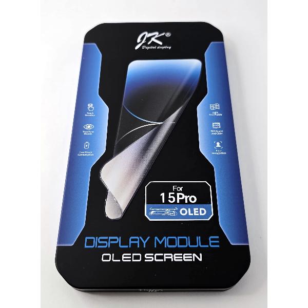 Pantalla lcd para iPhone 15 Pro A23101 A3102 A3104 A2848 mas tactil negro JK calidad Hard Oled