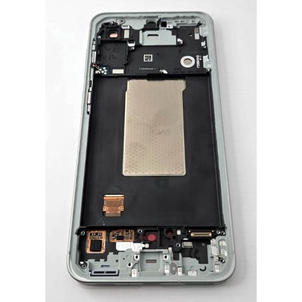 Pantalla lcd para Samsung Galaxy A56 5G SM-A566B tactil negro marco verde ensamblado GH82-36829C Service Pack
