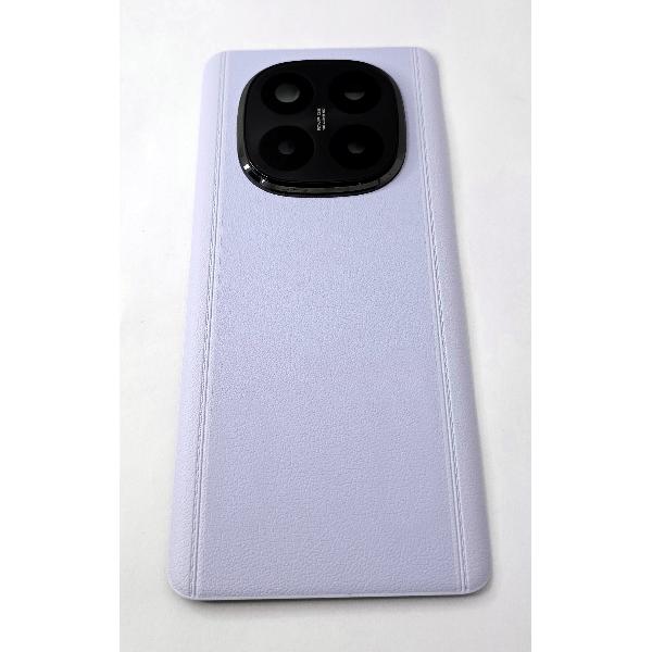 Tapa trasera o tapa bateria morada para Xiaomi Redmi Note 14 Pro Plus 5G con cubierta de camara