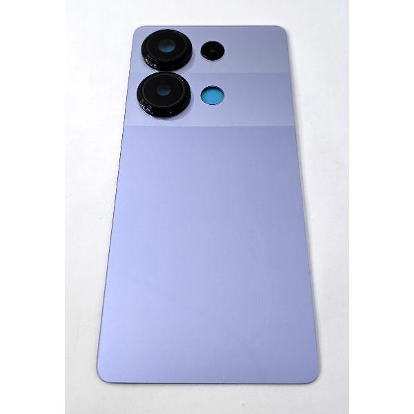 Tapa trasera o tapa trasera CSL morada para Xiaomi Redmi Note 13 Pro 4G con cubierta de camara