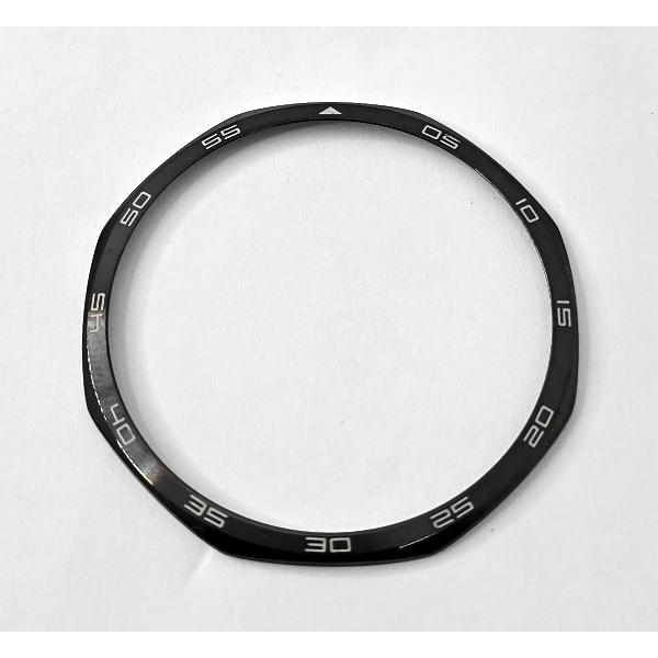 Bisel negro con marcadores números de hora para Huawei Watch GT5 46 mm GPS modelo VLI-B19