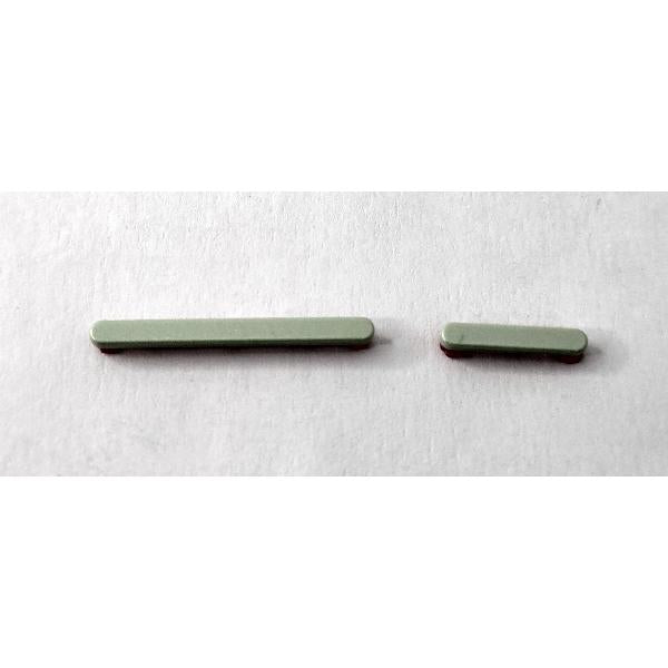 Set de 2 botones laterales verdes para Xiaomi Redmi Note 14 4G calidad premium
