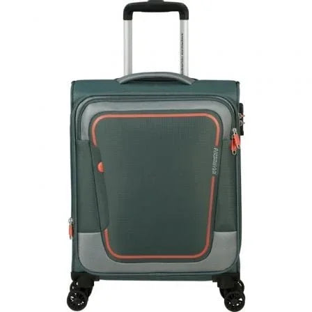 Maleta de Cabina American Tourister Pulsonic Spinner 55cm/ 55x40x23cm/ 4 Ruedas/ Verde Bosque Oscuro - PixelPlaza