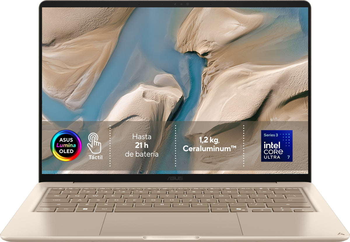 Portátil ASUS ZenBook 14 OLED UX3480AA-SU536W Intel Core Ultra 7-355/ 24GB/ 512GB SSD/ 14"/ Win11