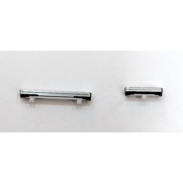 Set 2 botones platas para Samsung Galaxy S25 Edge SM-S937B S937 calidad premium