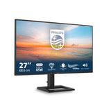 Monitor Profesional Philips 27E1N1600AE 27"/ QHD/ Multimedia/ Regulable en altura/ Negro
