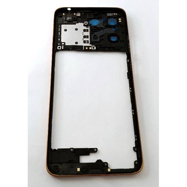 Carcasa o marco central naranja para Motorola Moto G15 4G