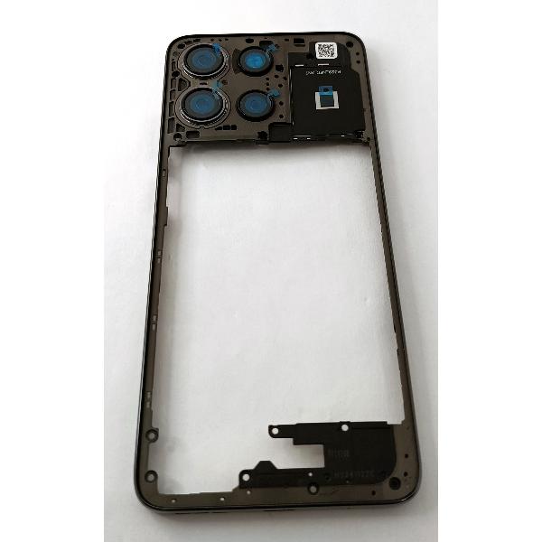 Carcasa o marco central negro para Motorola Moto G15 4G