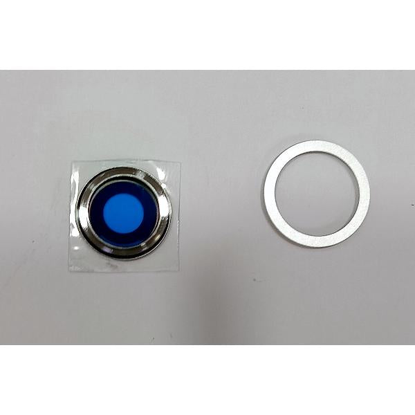 Cristal de camara para iPhone 16E A3212 A3409 A3410 A3408 con marco blanco calidad premium