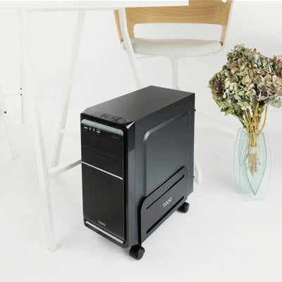 Soporte para cpu de suelo con ruedas TooQ umcs0004 - b negro