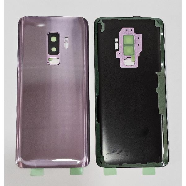 tapa trasera o tapa bateria morada para SAMSUNG GALAXY S9 PLUS G965F mas lente camara calidad premium