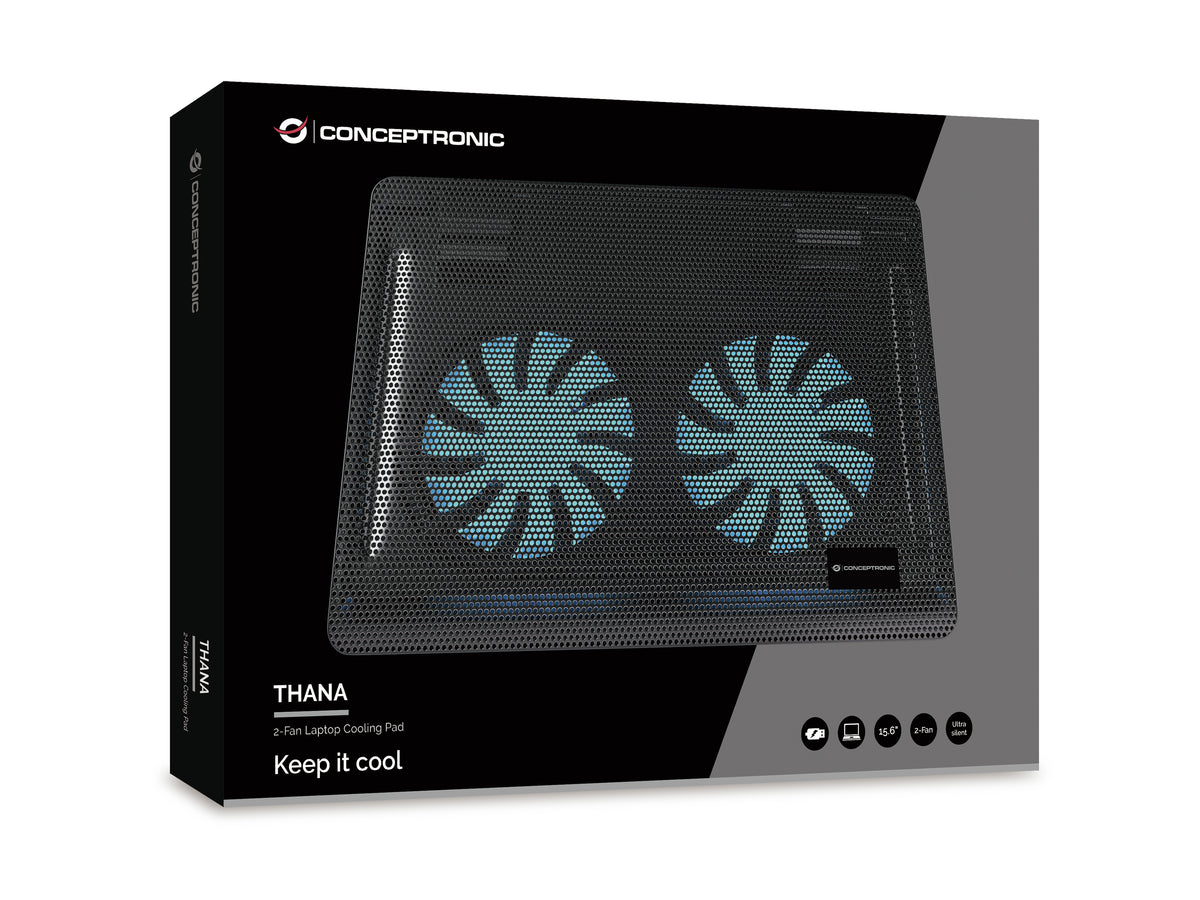 Conceptronic Base de Refrigeración Dual para Portátiles hasta 17"